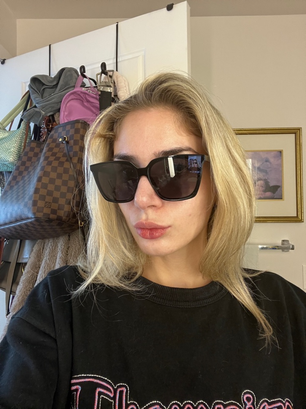 H&M Black Oversized Square Sunglasses - Picture 8 of 11